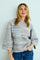 Grsclas Pullover 206237 | Star Off-White W. Baby Blue | Strik fra Freequent