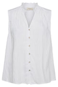 Ally Blouse 204376 | Brilliant White | Bluse fra Freequent – nedsat