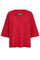 Taci 3/4 V-Neck Knit  | Chinese Red | Strik fra Mos Mosh