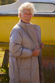Lilly Long coat | Taupe | Frakke fra French Laundry