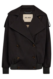 Zabi Trench Bomber Jacket  | Black | Jakke fra Mos Mosh