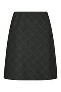 Lunna Check Short Skirt | Antracit | Nederdel fra Neo Noir – nedsat