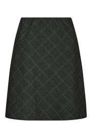 Lunna Check Short Skirt | Antracit | Nederdel fra Neo Noir