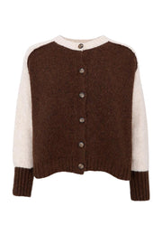 Jacks Knit Cardigan | Coffee | Strik fra Black Colour