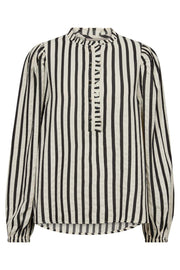 Noto Blouse 204913 | Star Off-White W. Black | Bluse fra Freequent