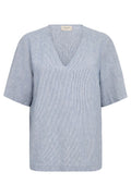 Lava Bluse | Off-White W. Nebulas Blue | Bluse von Freequent