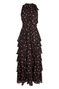 Marli Big Dot Dress | Brown | Kjole fra Neo Noir