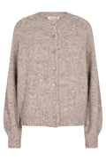 Louisa Car | Desert Taupe Melange | Strickjacke von Freequent  – nedsat