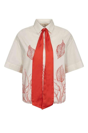 Saras Monochrome Shirt | Ecru | Skjorte fra Mos Mosh