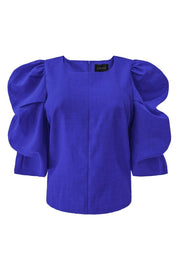 Winnie Blouse | Electric Blue | Bluse fra Liberté
