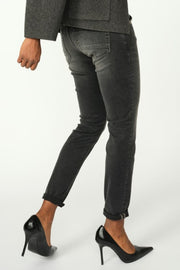 Naomi Perla Grigio Jeans Regular | Grey | Jeans fra Mos Mosh