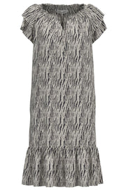 Sunrise Crop CarolaCC Dress | OffWhite/Black | Kjole fra Co'couture