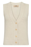 Kirby Knit Vest | Ecru | Strik fra Mos Mosh – nedsat