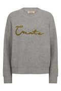 Brynna Create O-Neck Knit | Drizzle | Strik fra Mos Mosh – nedsat