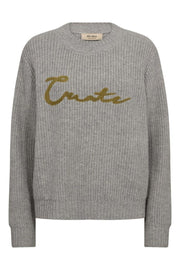 Brynna Create O-Neck Knit | Drizzle | Strik fra Mos Mosh
