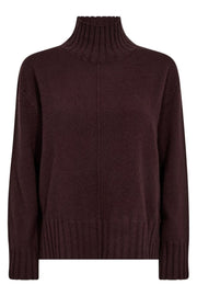 Aima Cashmere Highneck Knit | Fudge | Strik fra Mos Mosh