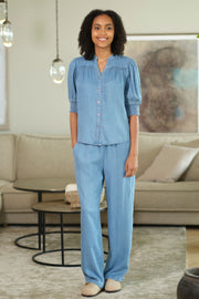 Lissa Blouse 2757 | Blue | Bluse fra Prepair