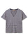 Jill V-SS Stripe Tee | Salute Navy | T-shirt fra Mos Mosh