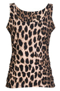 Alma Turn Top | Big Lux Leo Fossil | Vendbar top fra Liberté