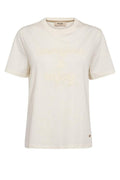 Makri O-SS Tee | Ecru | T-Shirt fra Mos Mosh – nedsat