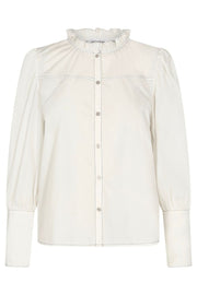 Bonnie Stitch Shirt | White | Skjorte fra Co'couture
