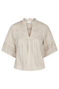 Siama S Voile Blouse | Ivory | Bluse fra Neo Noir