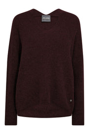 Thora V-Neck Knit | Fudge | Strik fra Mos Mosh