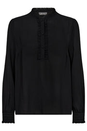 Reta Sez Blouse  | Black | Bluse fra Mos Mosh