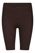 Lea Wrap Shorts | Chocolate Brown | Shorts fra Neo Noir
