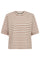 S242325 | Light Brown Striped | T-Shirt fra Sofie Schnoor