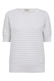 Dodo Pullover 205789 | Brilliant White | Strik fra Freequent