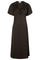 Illana Heavy Sateen Dress | Dark Brown | Kjole fra Neo Noir