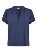 Shira Tee | Crown Blue | T-Shirt fra Mos Mosh – nedsat