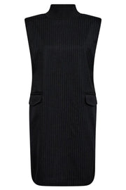 Ida Pin Rib Turtleneck Dress 36308 | Dark Grey | Kjole fra Co'couture