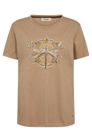 Gull O-SS Deco Tee  | Tannin | T-shirt fra Mos Mosh