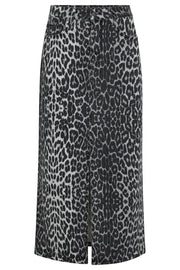 Leo Denim Slit Skirt 34110 | Dark Grey | Nederdel fra Co'couture