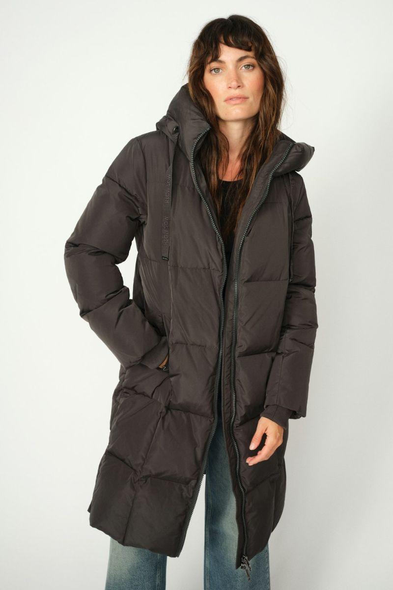 Nova Square Dunfrakke Dark Grey | Mos Mosh – Lisen.dk