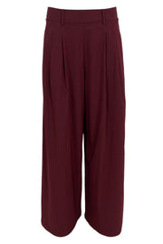 Davina Wideleg Pant | Plum | Bukser fra Black Colour