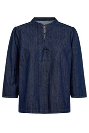 Bani Denim Shirt  | Dark Blue | Skjorte fra Mos Mosh