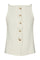 Kylie Structure Waistcoat | Off White | Vest fra Neo Noir