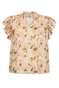 Tea Flower Field Blouse  | Burnt Olive | Bluse fra Mos Mosh – nedsat