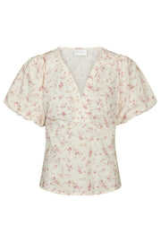 Irina Print Blouse | Dusty Rose | Bluse fra Neo Noir