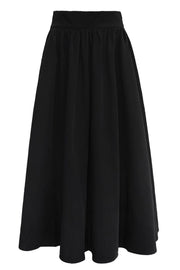 Frede Long Skirt | Black | Skirt fra Liberté