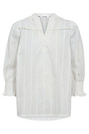 Maddie Frill SS Shirt 35819 | White | Top fra Co'couture