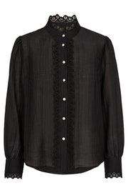 Angie Anglaise Shirt 35600 | Black | Bluse fra Co'couture