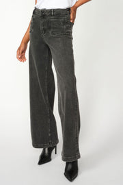 Colette Deluxe Jeans 34' | Grey | Jeans fra Mos Mosh
