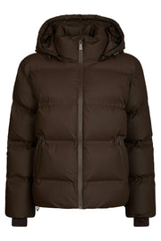 Fox C Puffer Jacket | Dark Brown | Jakke fra Neo Noir