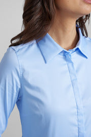Mattie Flip Shirt | Light Blue | Shirts fra Mos Mosh