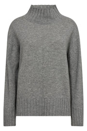 Aima Cashmere Highneck Knit  | Sharkskin | Strik fra Mos Mosh