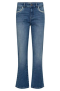 Cecilia Perla Jeans 32' | Mid Blue | Jeans fra Mos Mosh